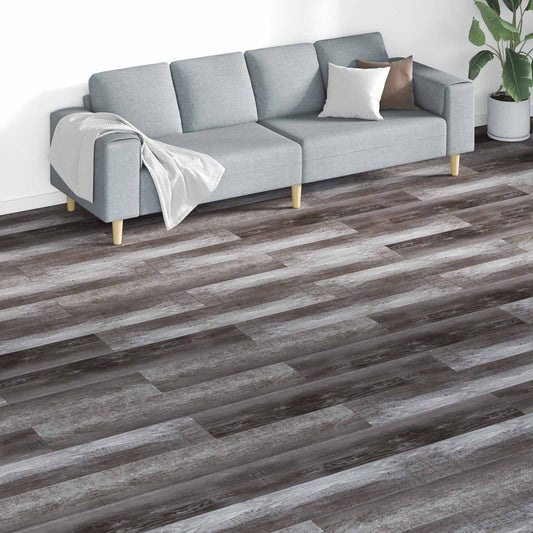 Padlódeszkák 18 pcs Barna 5,26 m² PVC