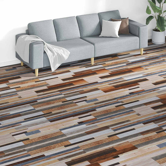 Padlódeszkák 18 pcs Sokszínű 5,26 m² PVC