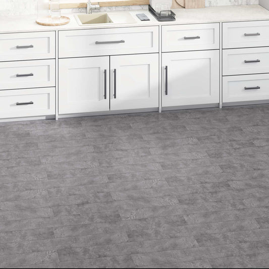 Padlódeszkák 36 pcs Beton Szürke 5,02 m² PVC