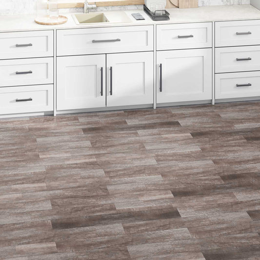 Padlódeszkák 5,02 m² 36 pcs PVC Matt Fa Barna
