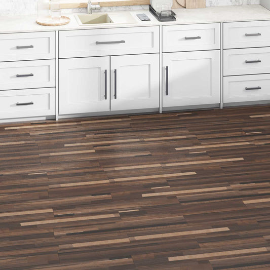 Padlódeszkák 5,02 m² 36 pcs PVC Csíkos Barna