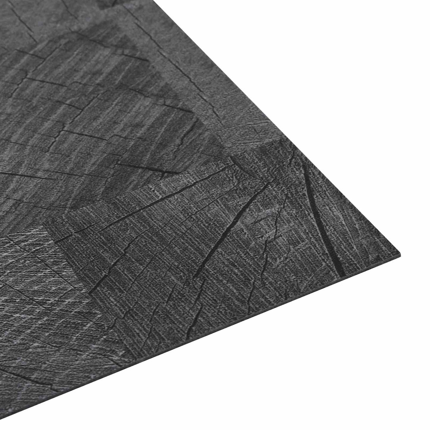 Padlódeszkák 5,11 m² 55 pcs PVC Fa szerkezet szürke