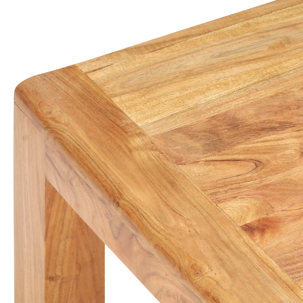 tömör akácfa dohányzóasztal mézszínű felülettel 110x60x35 cm
