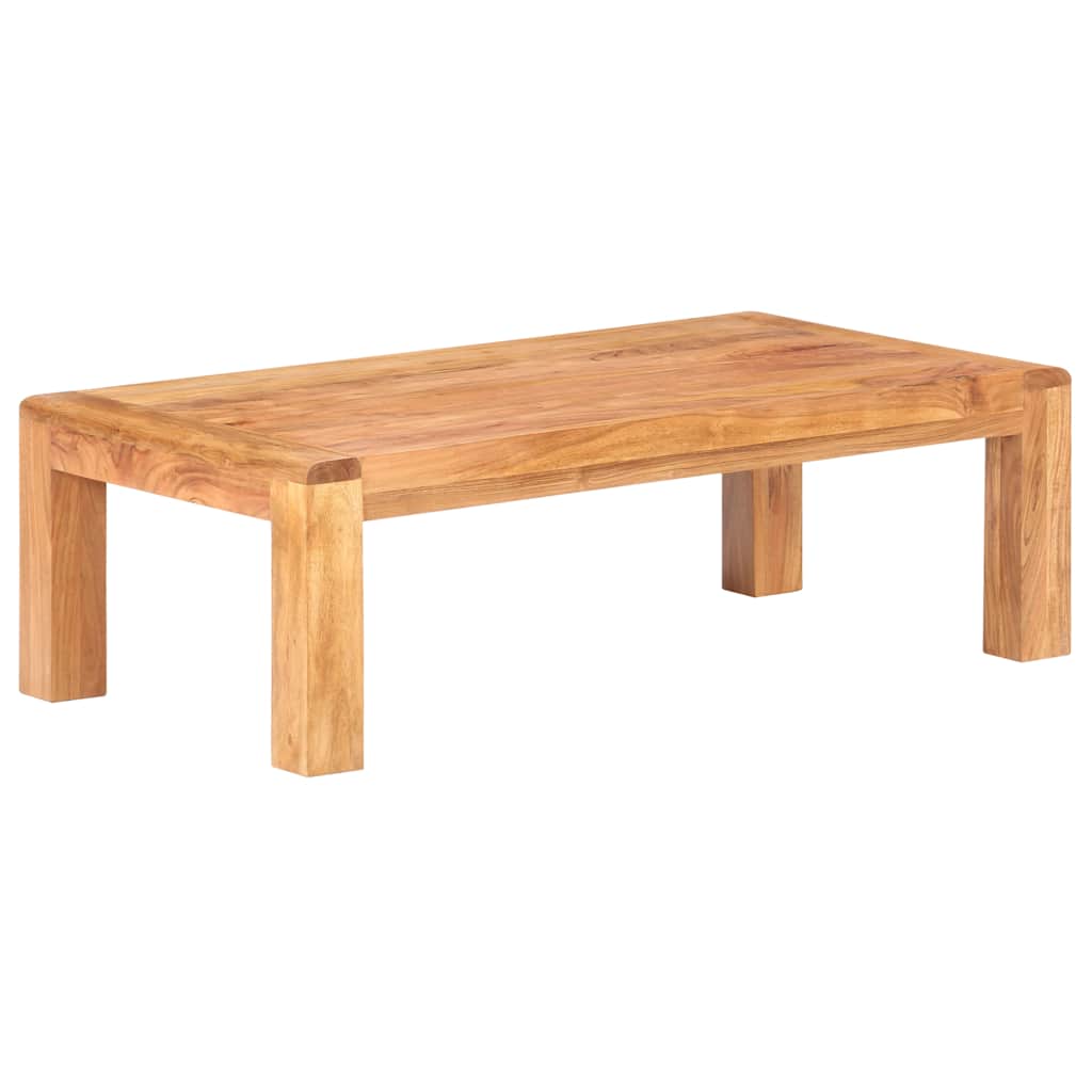tömör akácfa dohányzóasztal mézszínű felülettel 110x60x35 cm