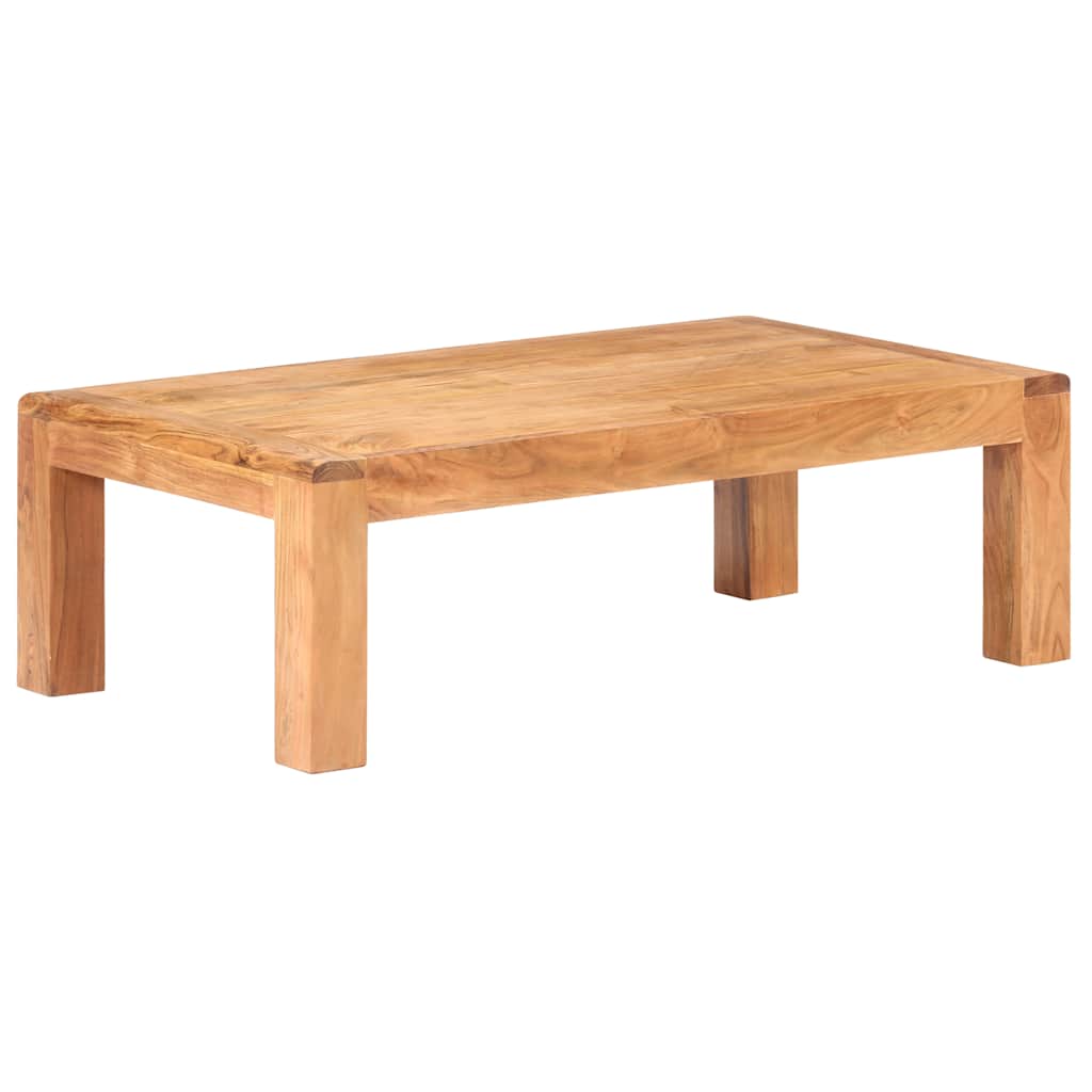 tömör akácfa dohányzóasztal mézszínű felülettel 110x60x35 cm