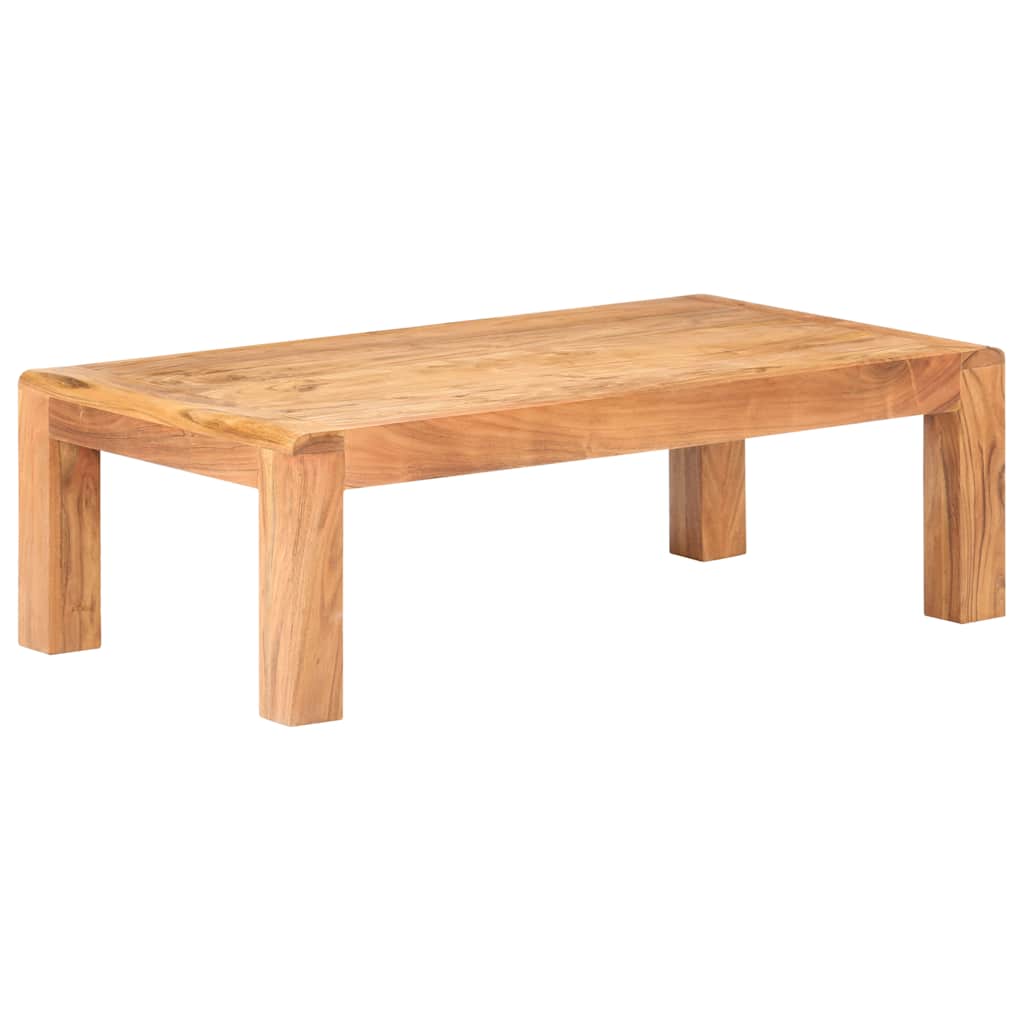 tömör akácfa dohányzóasztal mézszínű felülettel 110x60x35 cm