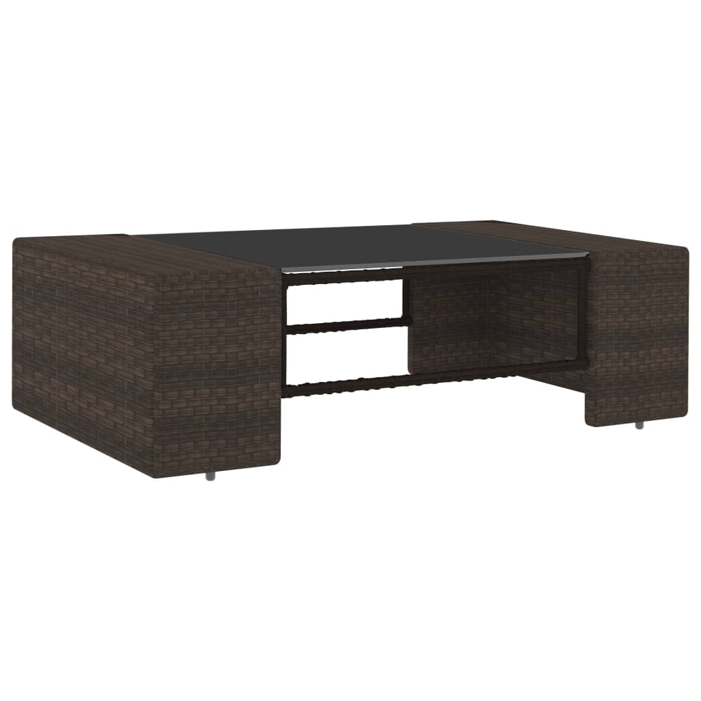 4 részes barna polyrattan kerti ülőgarnitúra