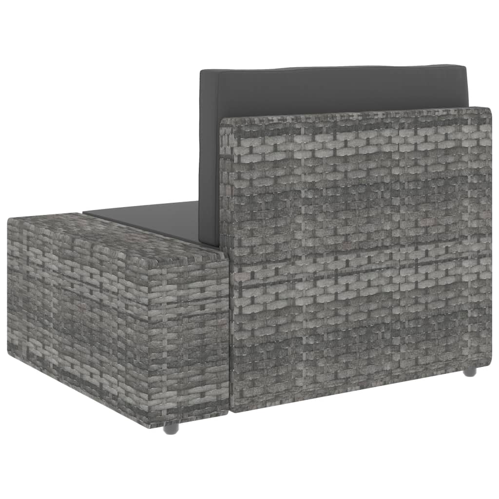 7 részes szürke polyrattan kerti ülőgarnitúra
