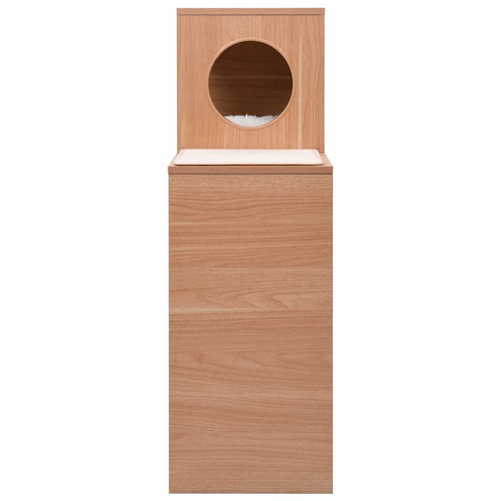 macskaház szizál kaparószőnyeggel 100 cm