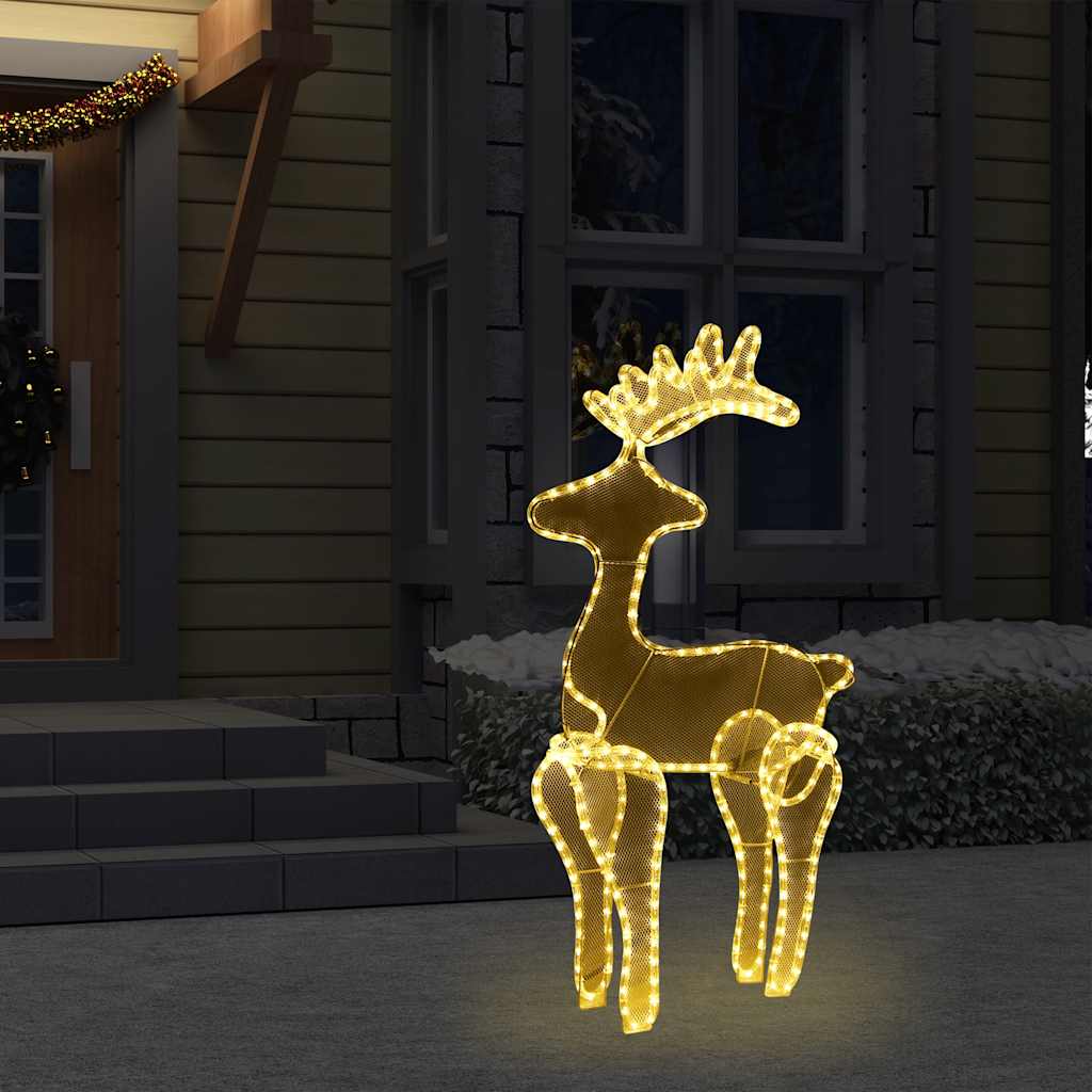 rénszarvas karácsonyi dísz hálóval 306 LED-del 60 x 24 x 89 cm