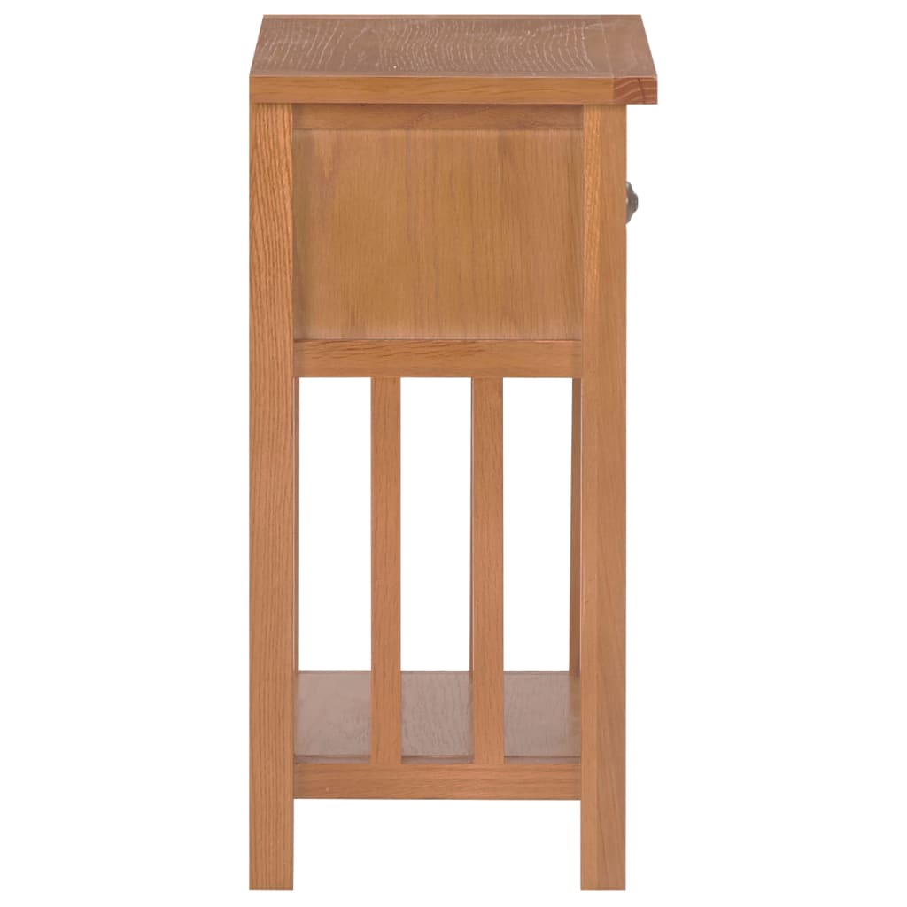 tömör tölgyfa magazinasztal fiókkal 35 x 27 x 55 cm