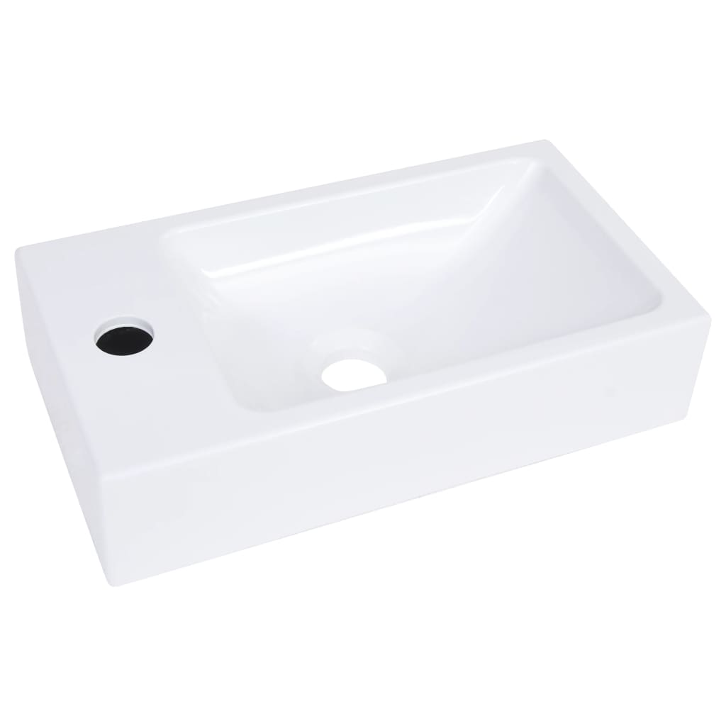 fehér SMC mosdókagyló 400 x 220 x 90 mm