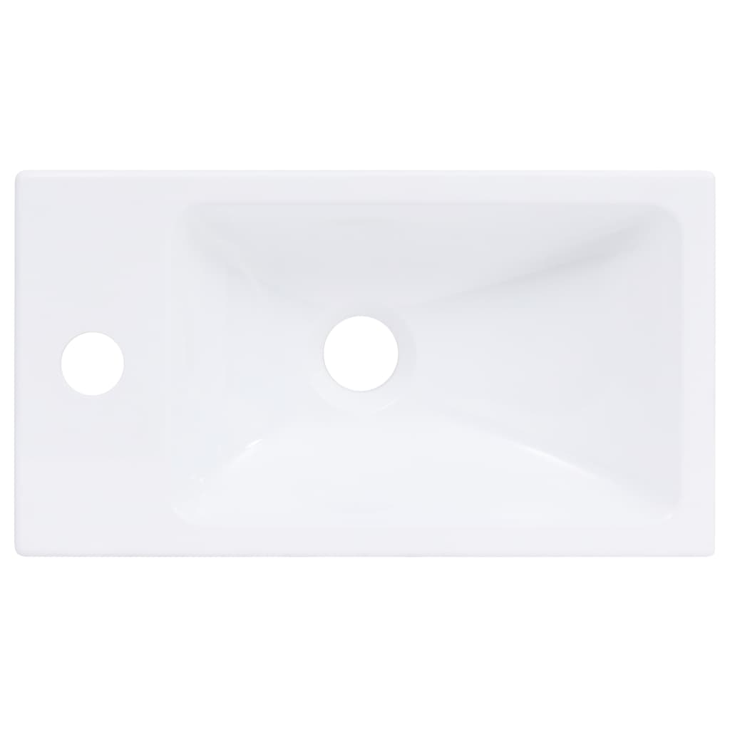 fehér SMC mosdókagyló 400 x 220 x 90 mm
