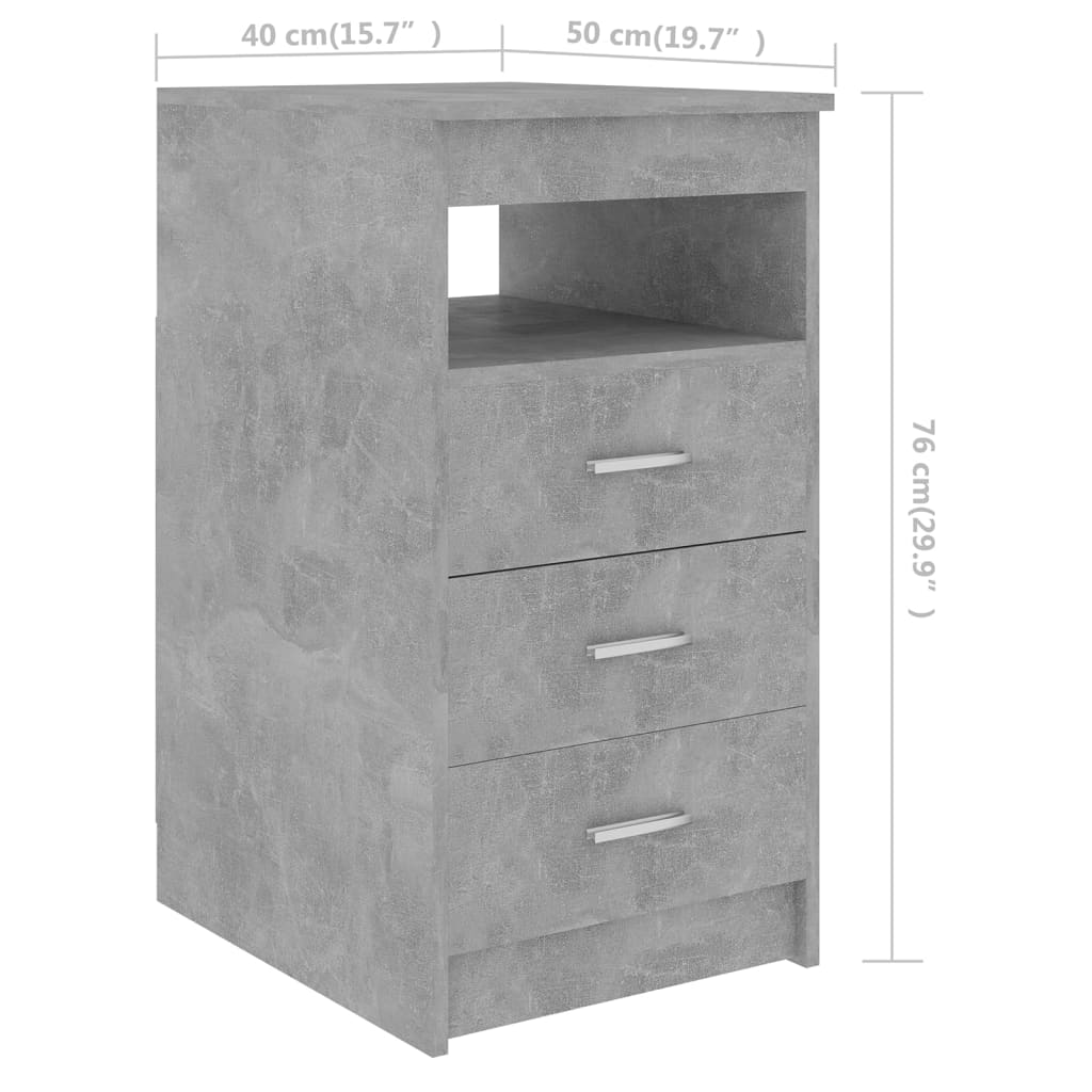 betonszürke szerelt fa íróasztal 140 x 50 x 76 cm