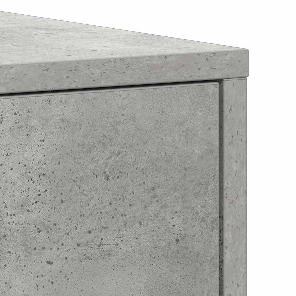 betonszürke szerelt fa fürdőszobaszekrény 30 x 30 x 183,5 cm