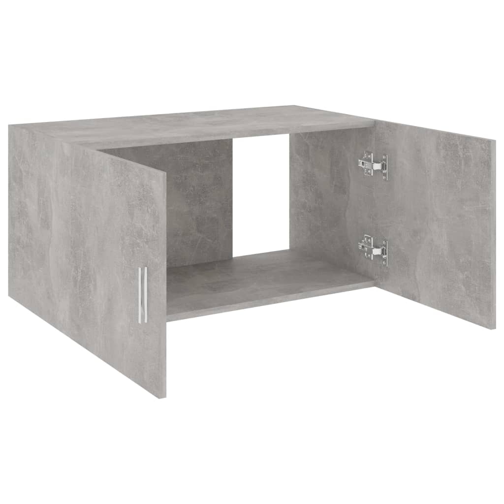 betonszürke szerelt fa falra szerelhető szekrény 80x39x40 cm