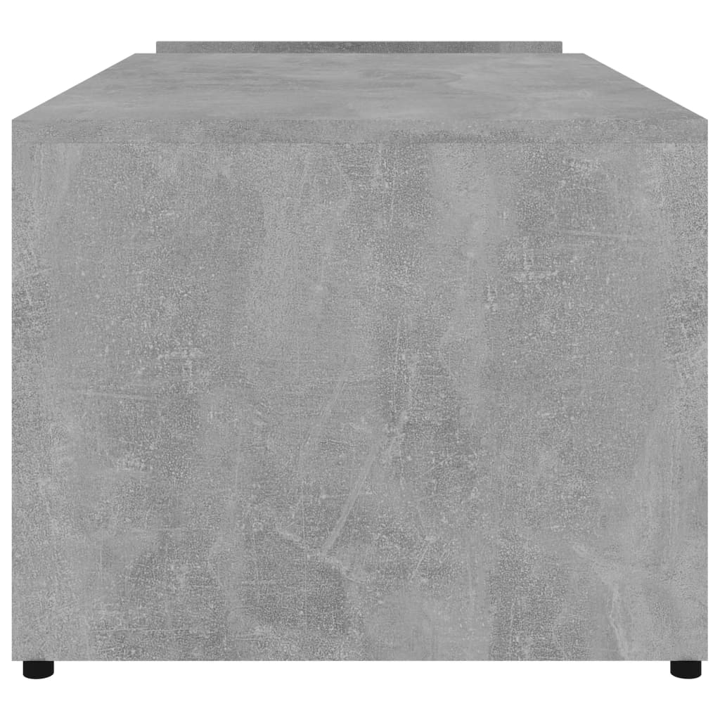 betonszürke szerelt fa dohányzóasztal 90 x 45 x 35 cm