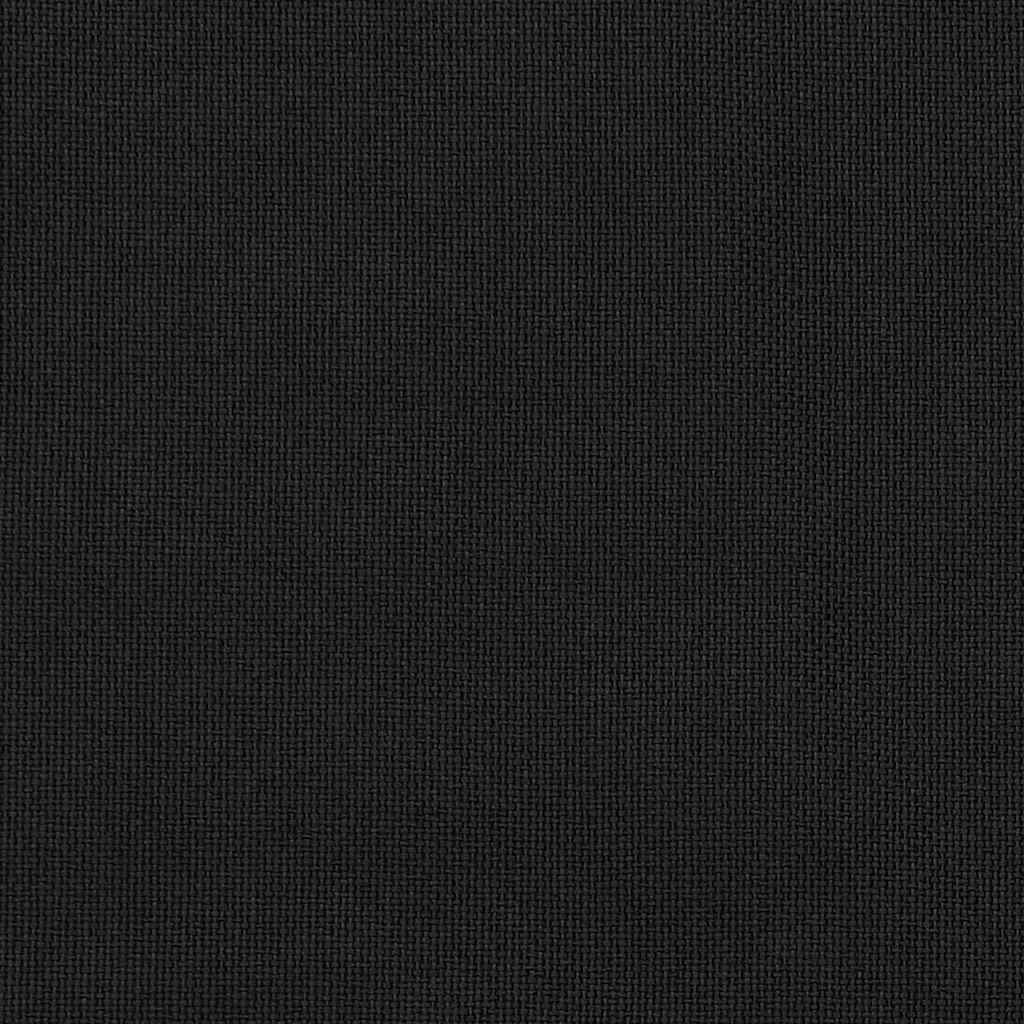 2 db fekete vászonhatású sötétítőfüggöny kampókkal 290 x 245 cm