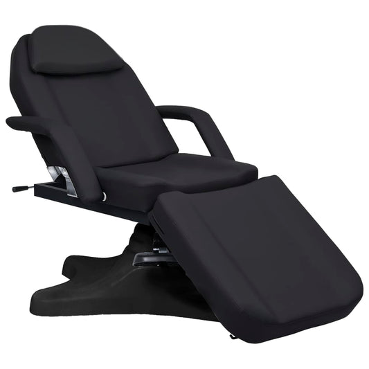 fekete masszázsasztal 180 x 62 x (86,5-118) cm