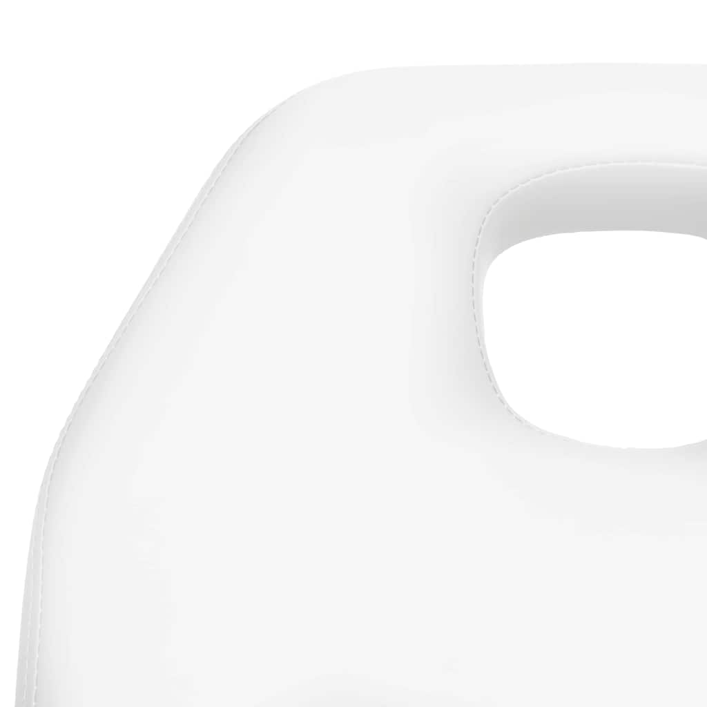 fehér masszázsasztal 180 x 62 x (87-112) cm