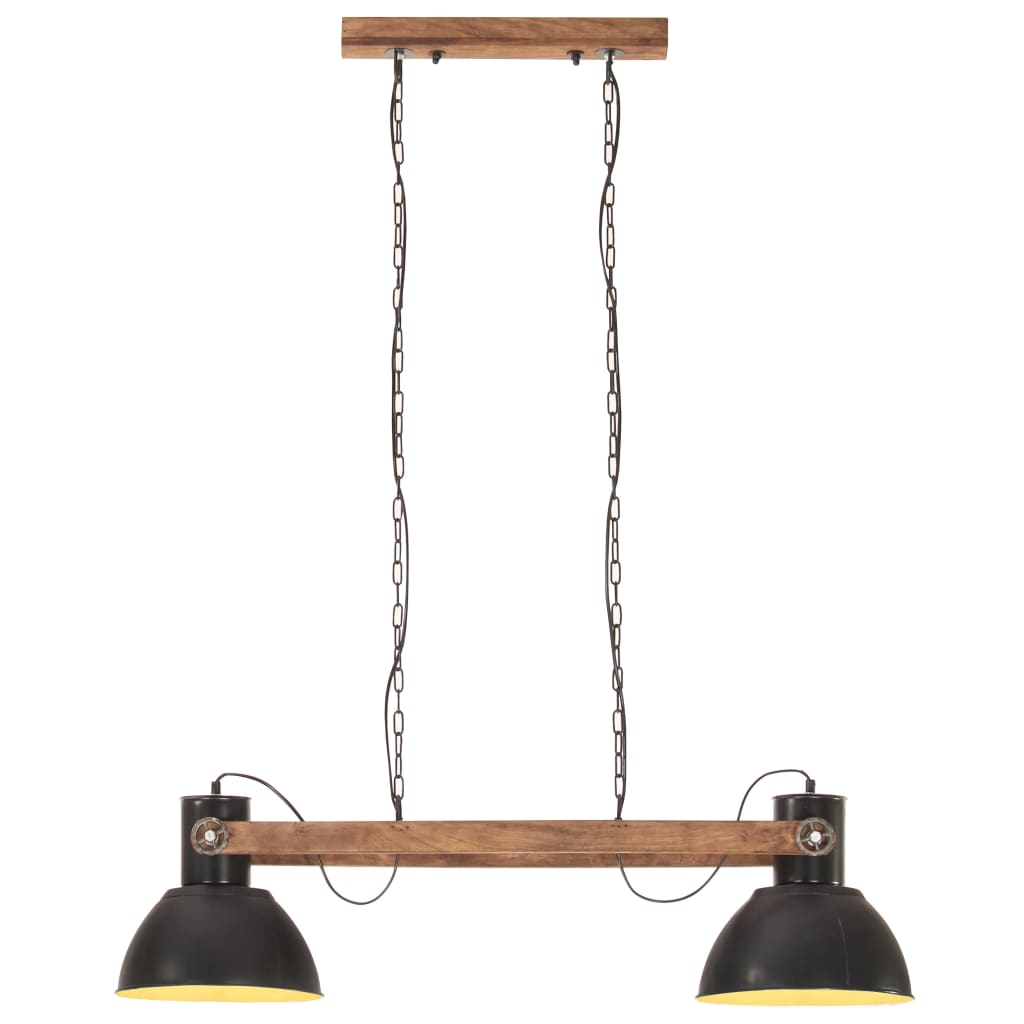 fekete ipari függőlámpa 25 W 109 cm E27