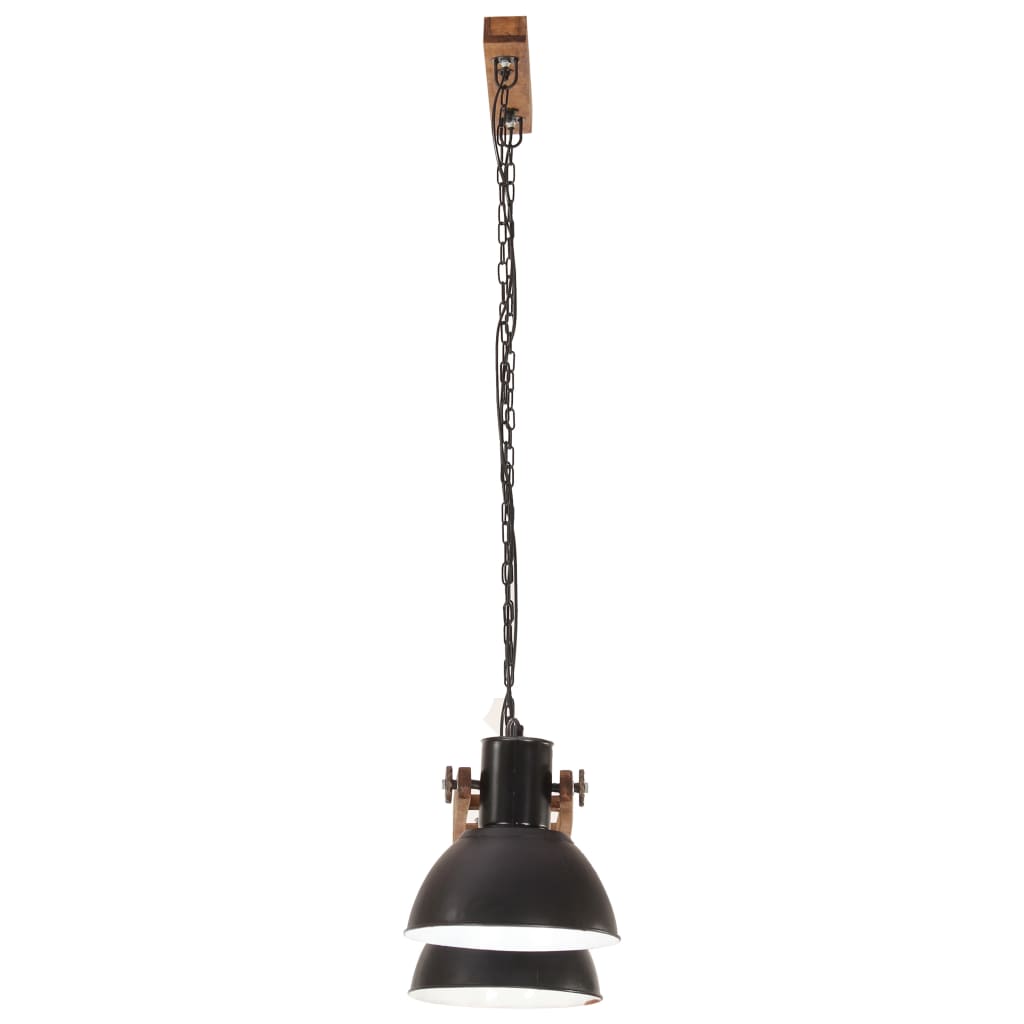fekete ipari függőlámpa 25 W 109 cm E27