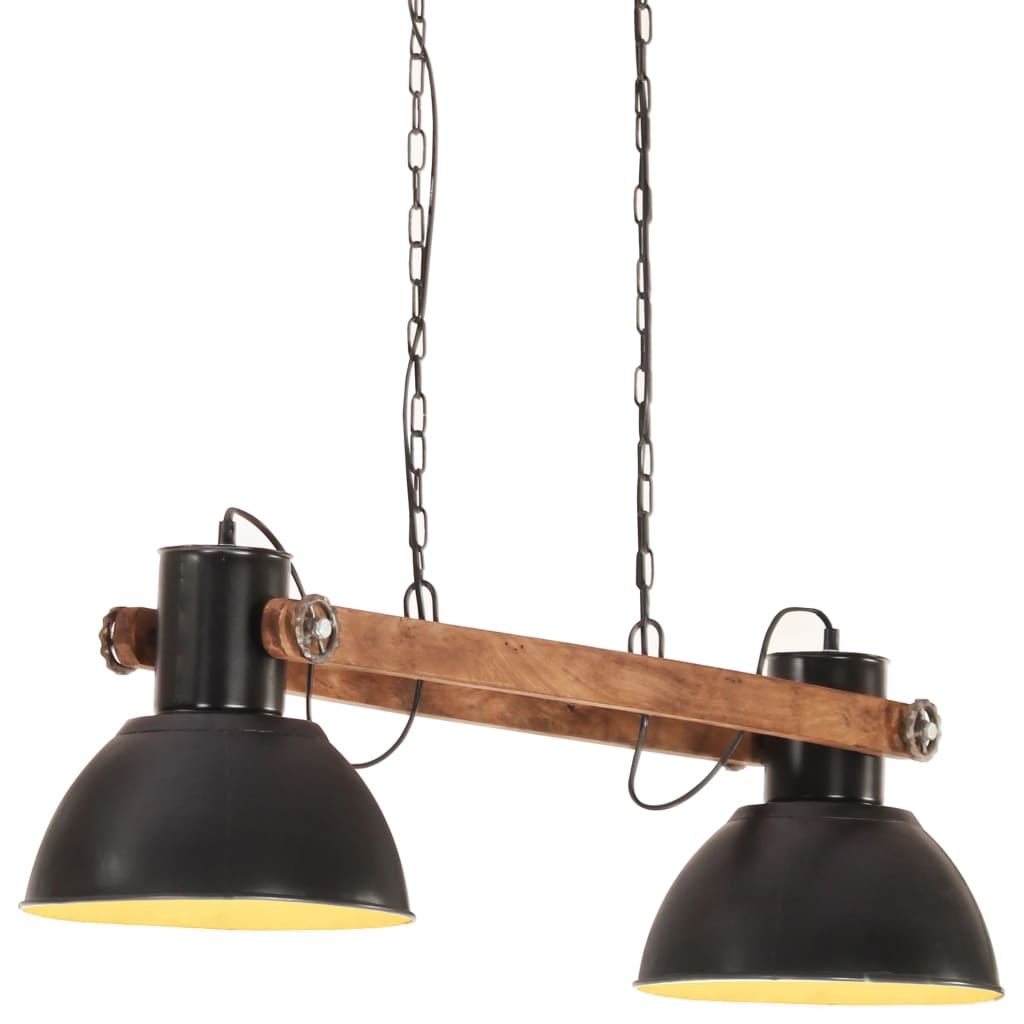 fekete ipari függőlámpa 25 W 109 cm E27