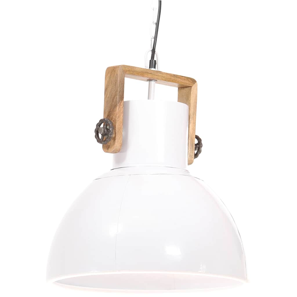 kerek fehér ipari függőlámpa 25 W 40 cm E27