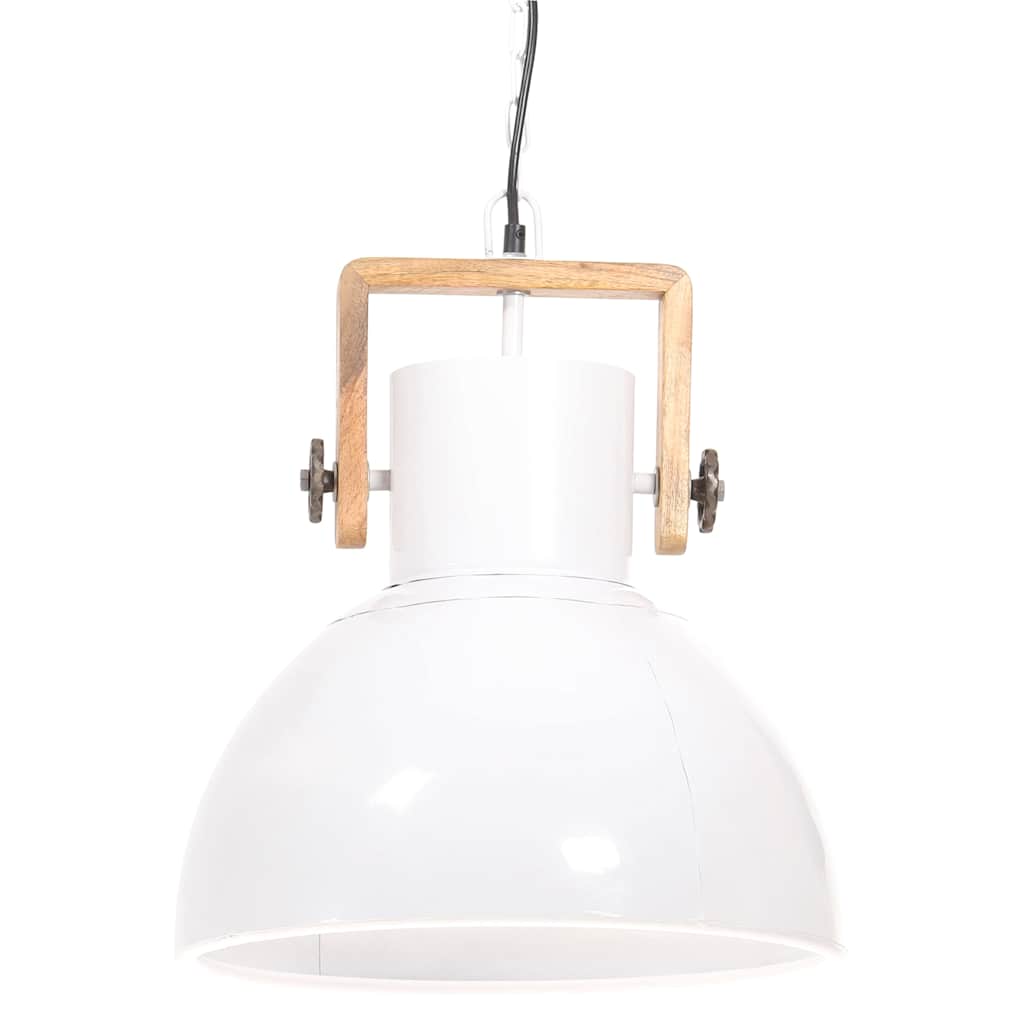 kerek fehér ipari függőlámpa 25 W 40 cm E27