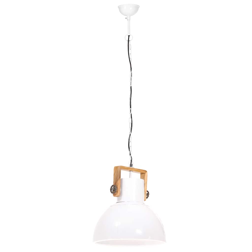 kerek fehér ipari függőlámpa 25 W 40 cm E27