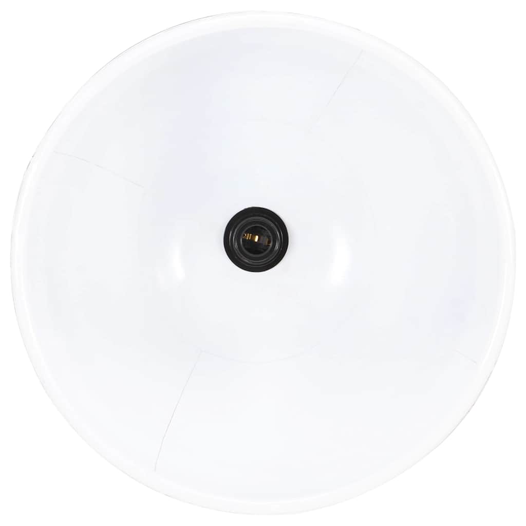 kerek fehér ipari függőlámpa 25 W 40 cm E27