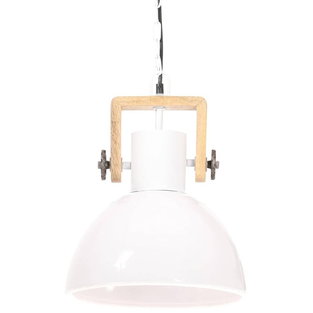 kerek fehér ipari függőlámpa 25 W 30 cm E27
