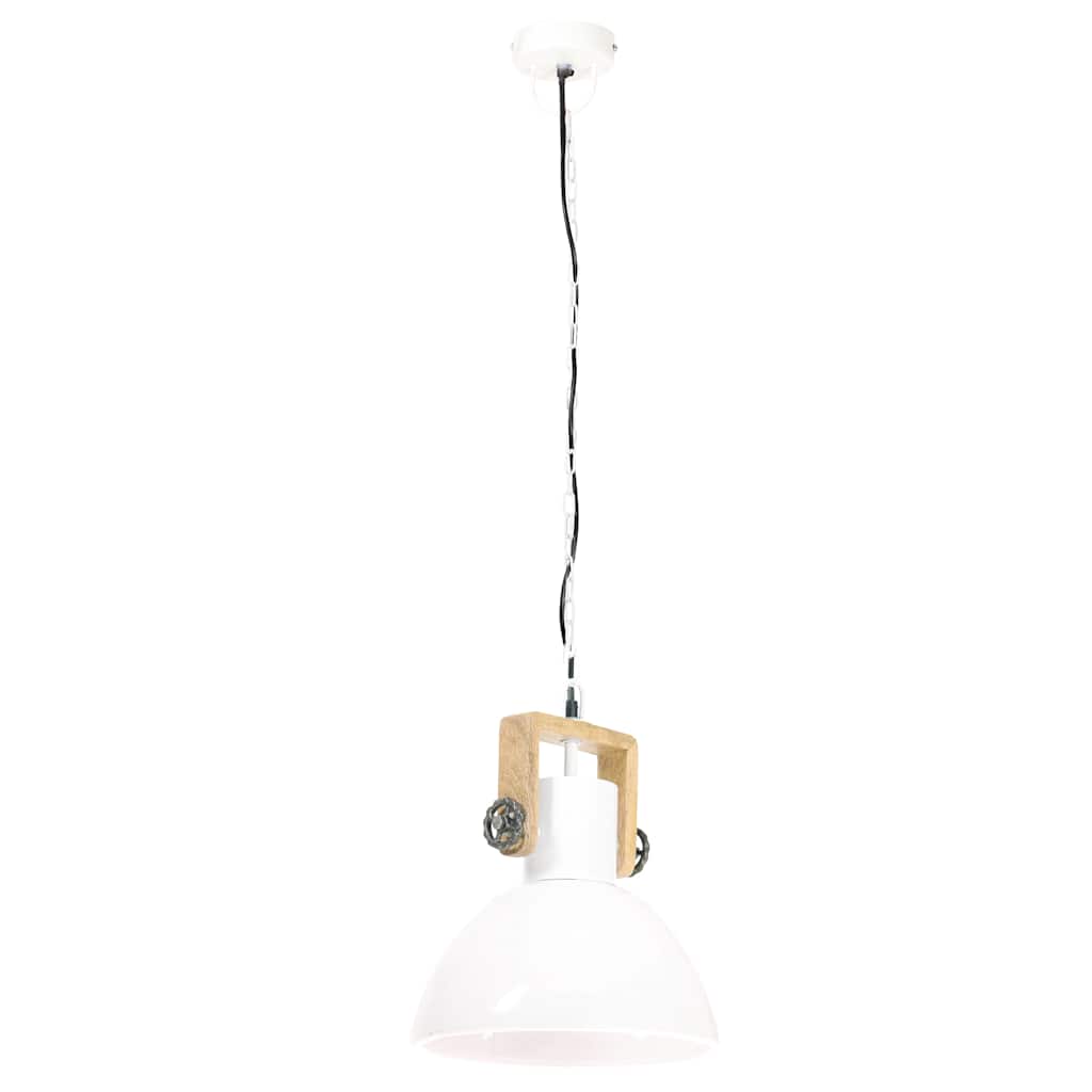 kerek fehér ipari függőlámpa 25 W 30 cm E27