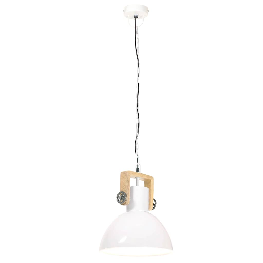 kerek fehér ipari függőlámpa 25 W 30 cm E27