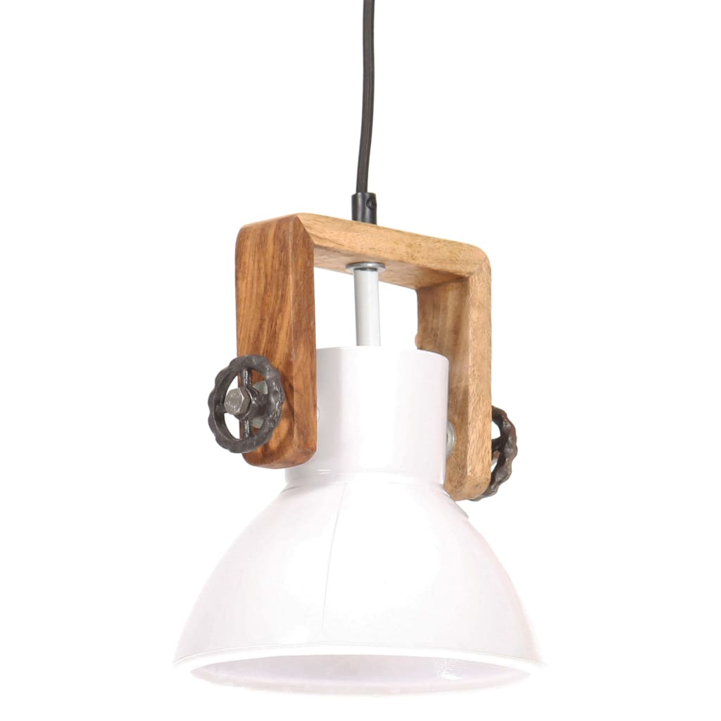 kerek fehér ipari függőlámpa 25 W 19 cm E27
