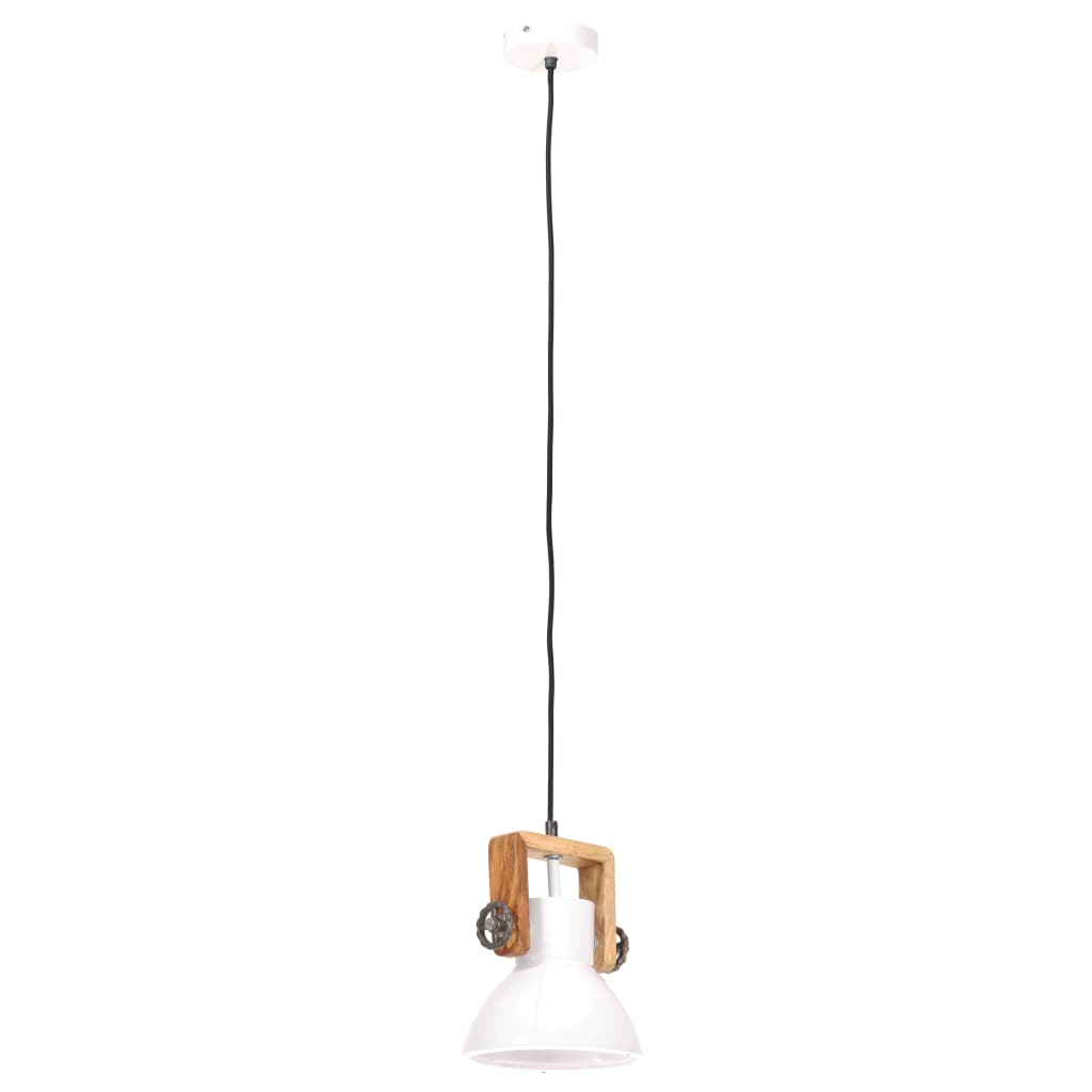kerek fehér ipari függőlámpa 25 W 19 cm E27