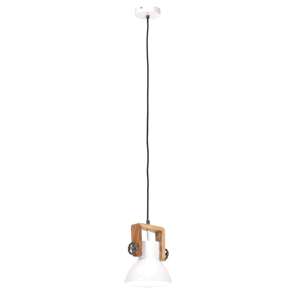 kerek fehér ipari függőlámpa 25 W 19 cm E27