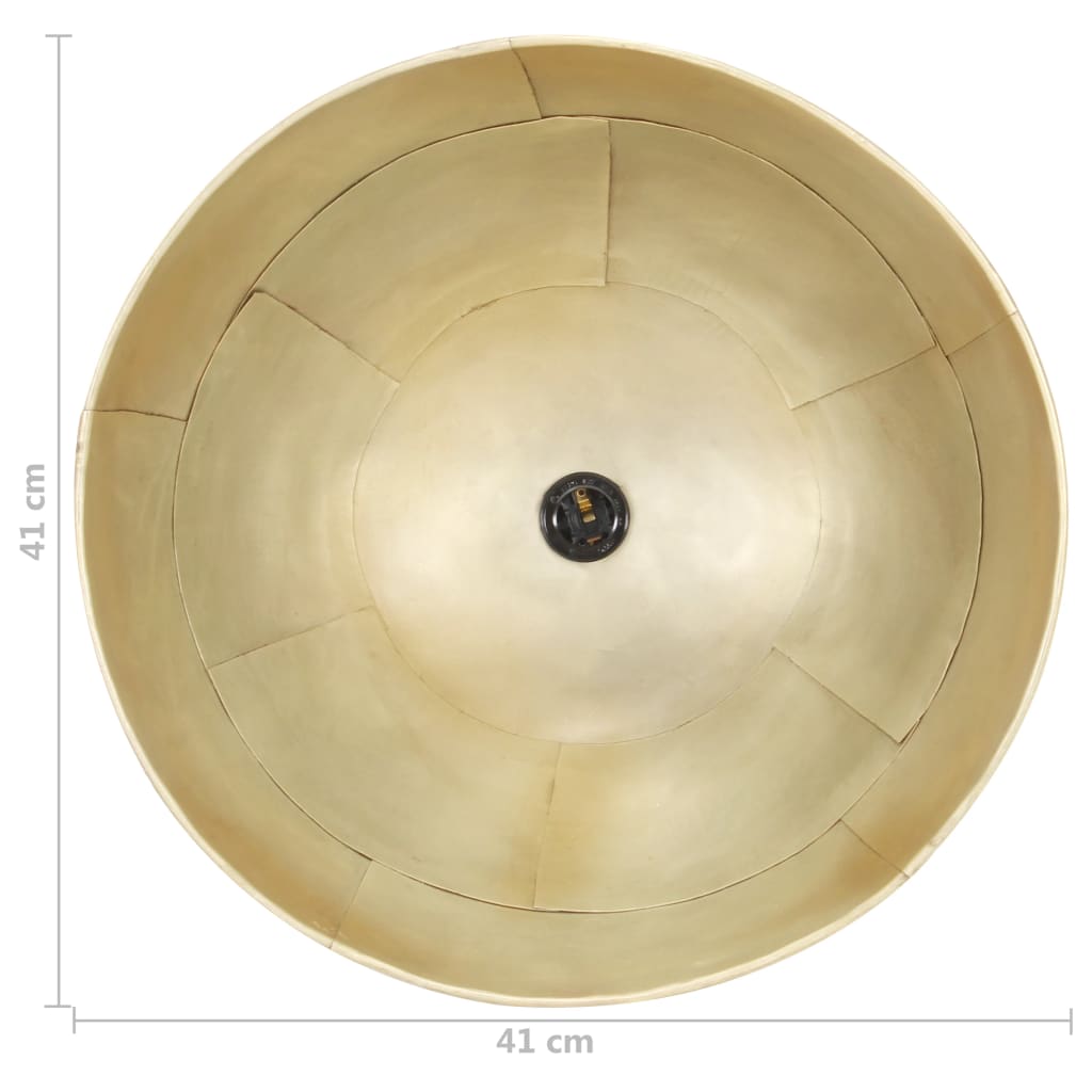 kerek sárgaréz ipari függőlámpa 25 W 41 cm E27