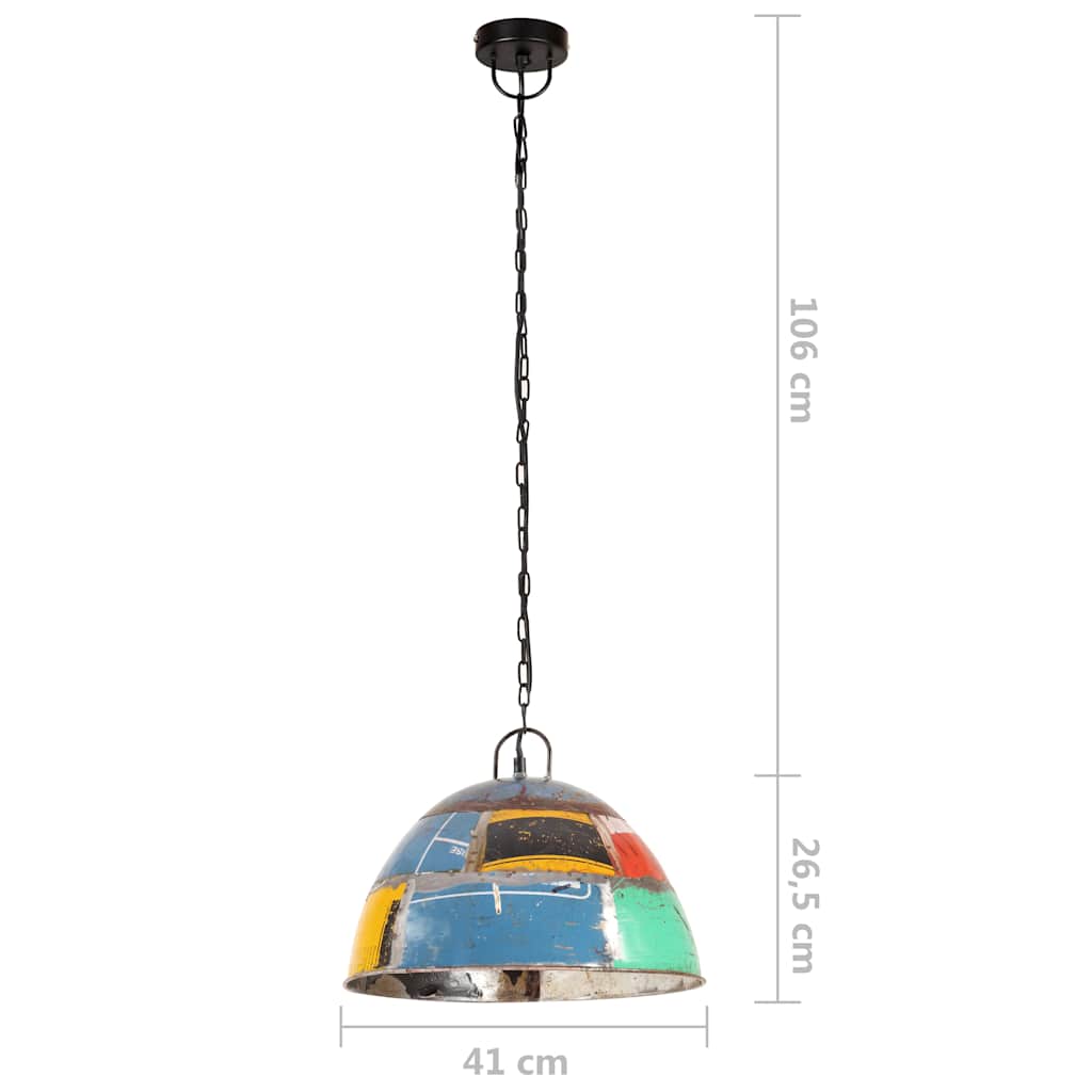 kerek többszínű ipari függőlámpa 25 W 41 cm E27