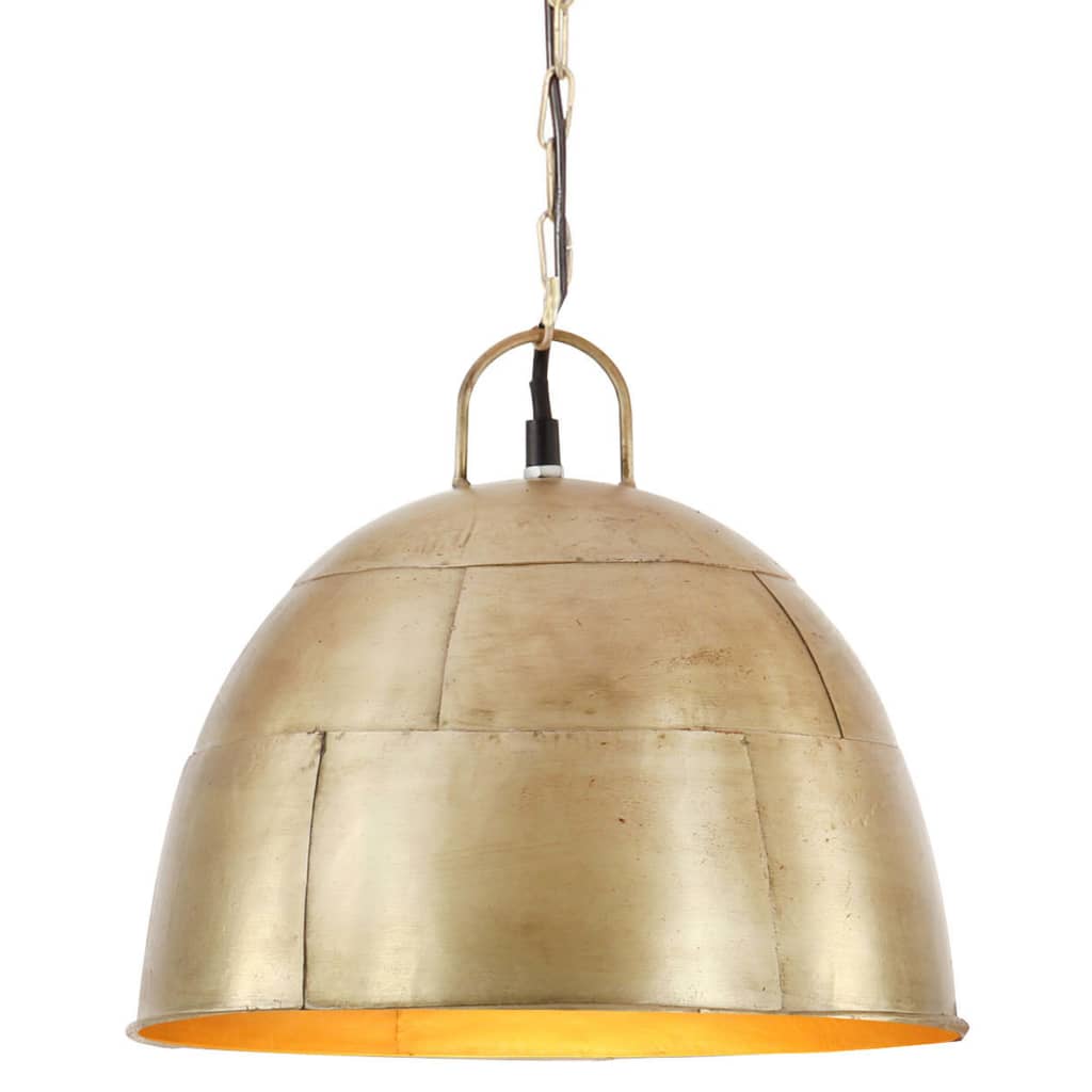 kerek sárgaréz vintage ipari függőlámpa 25 W 31 cm E27