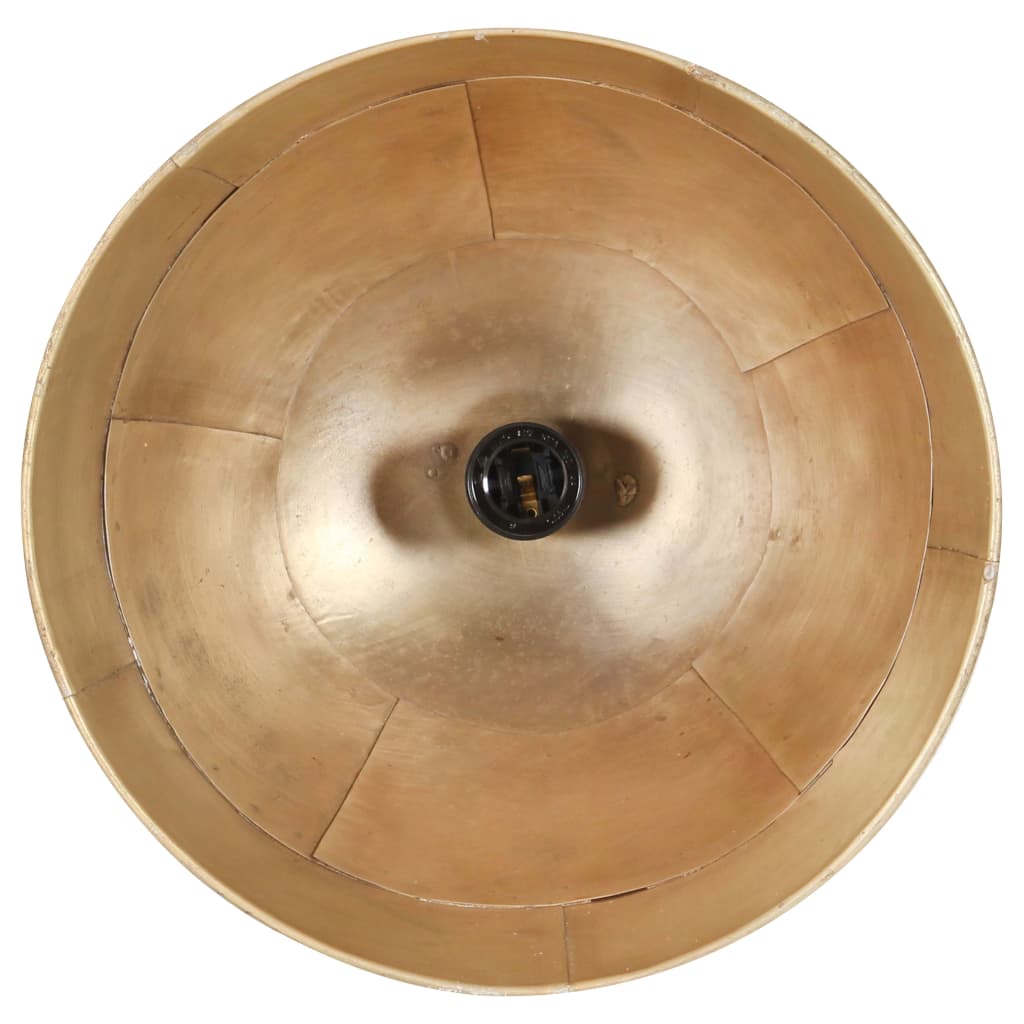 kerek sárgaréz vintage ipari függőlámpa 25 W 31 cm E27