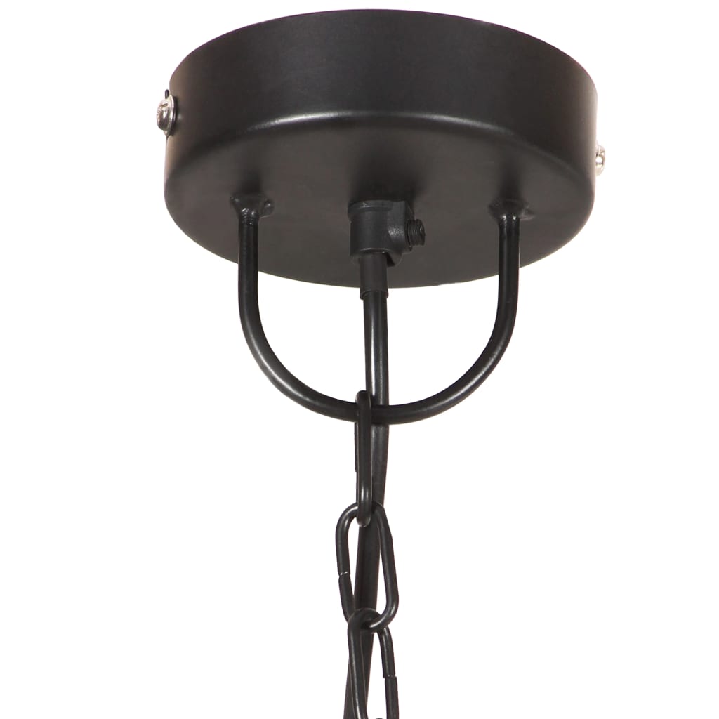 kerek fekete ipari függőlámpa 25 W 42 cm E27