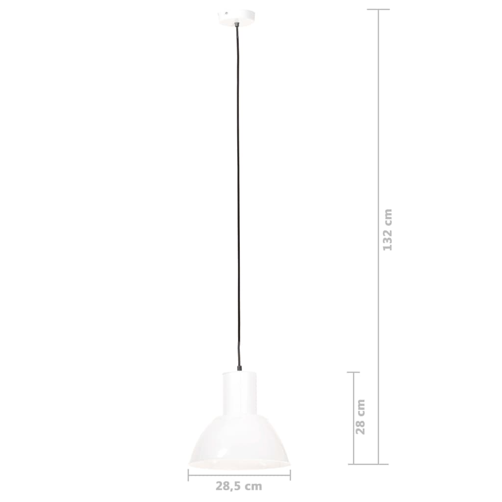 kerek fehér függőlámpa 25 W 28,5 cm E27
