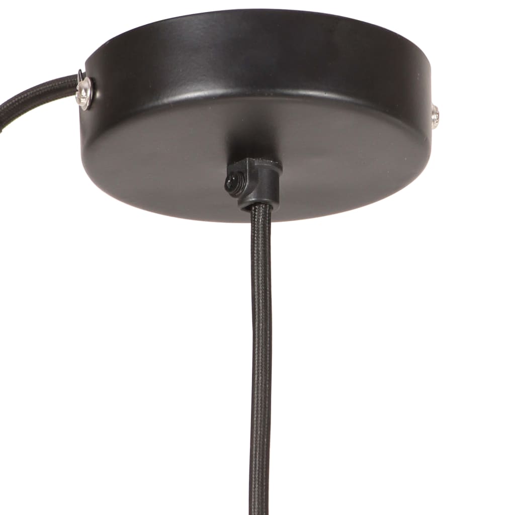 kerek fekete függőlámpa 25 W 17 cm E27