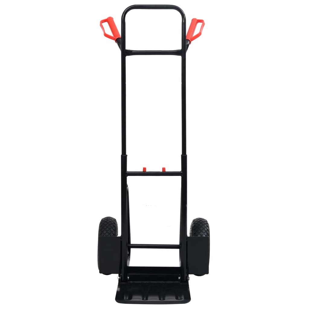 fekete és piros teleszkópos kézikocsi 200 kg