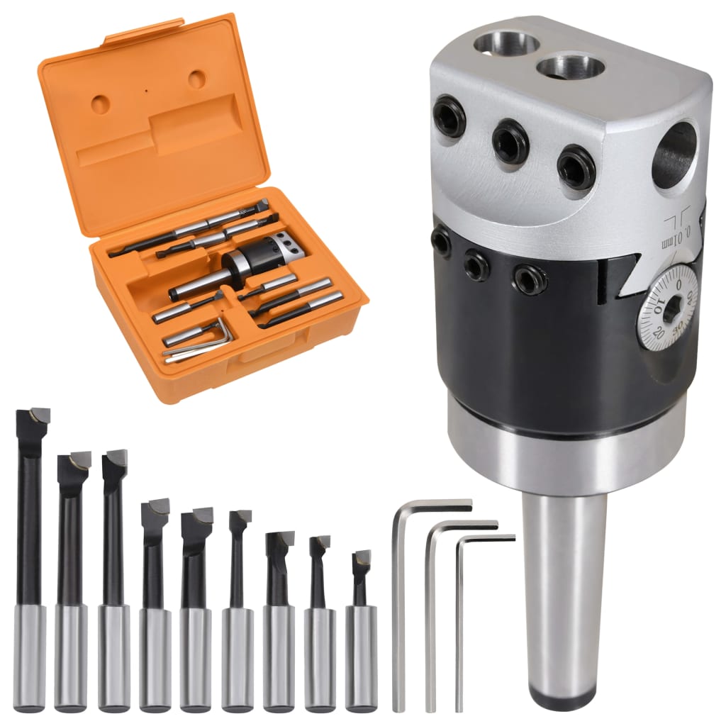 15 darabos fúrókészlet 50 mm-es fúrófejjel F1-12 MT2-M10