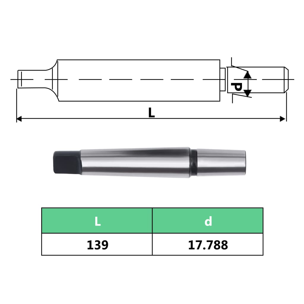 gyorsbefogó fúrótokmány MT2-B18 16 mm-es befogótartománnyal 1-16B18