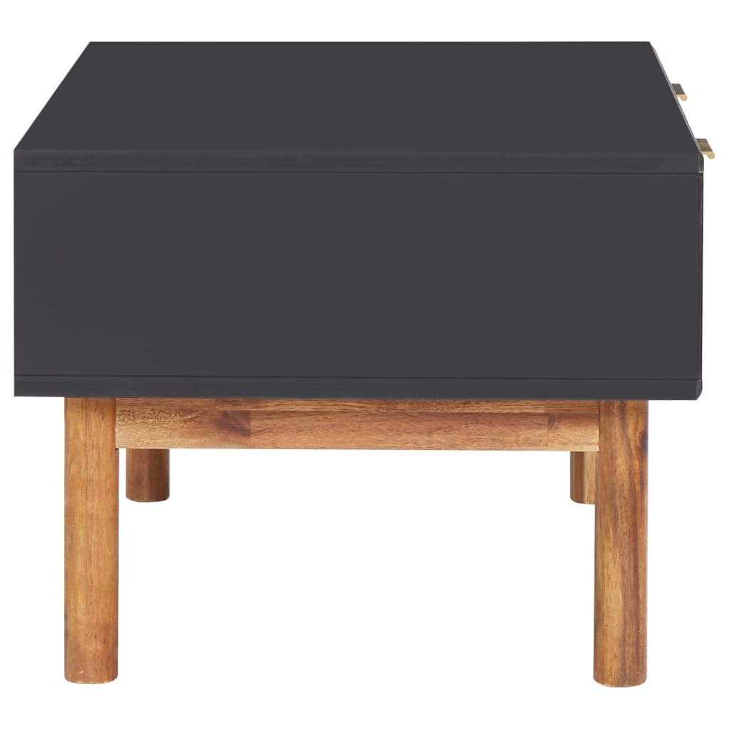 tömör akácfa és MDF dohányzóasztal 90 x 50 x 40 cm