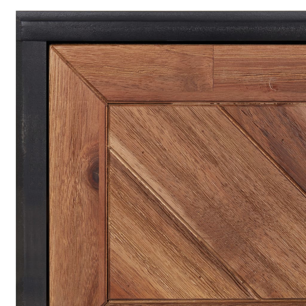 tömör akácfa és MDF dohányzóasztal 90 x 50 x 40 cm