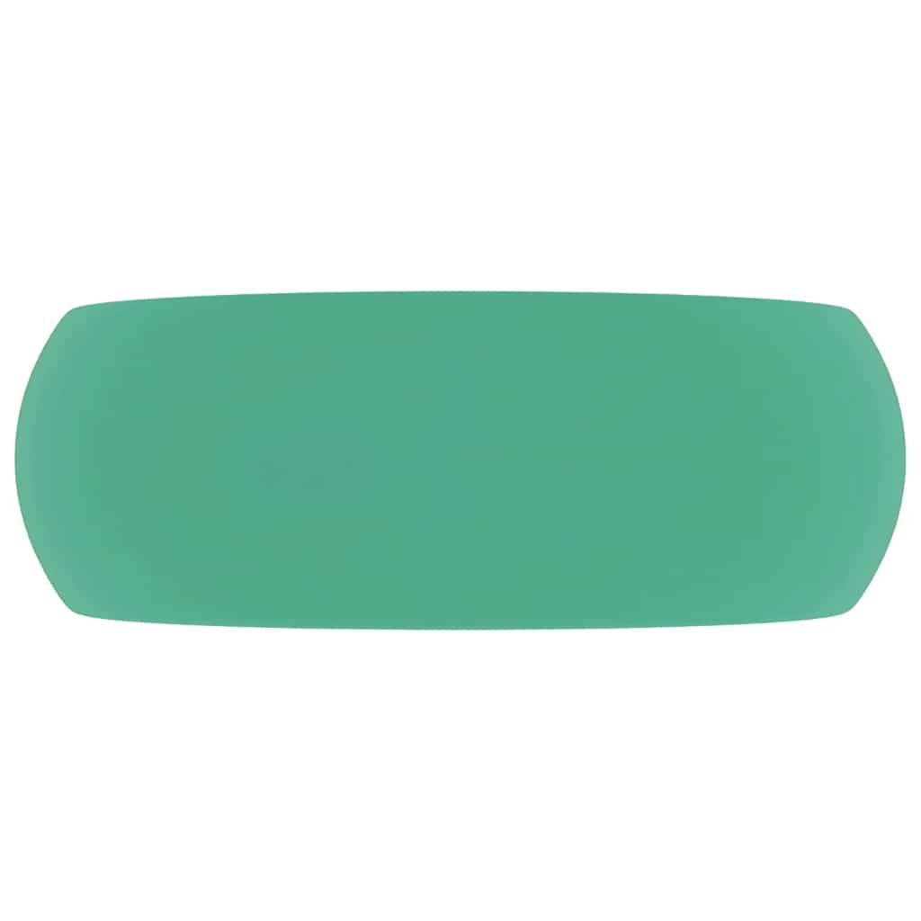 kerek matt világoszöld kerámia luxus mosdókagyló 40 x 15 cm